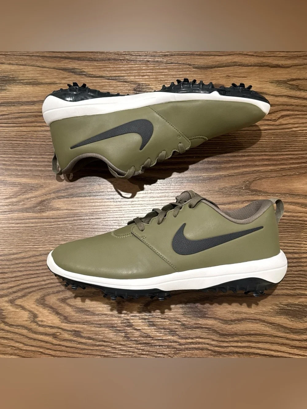 Men’s Size 11 Nike Roshe G Tour Golf Shoes Olive Green AR5580-200 NEW